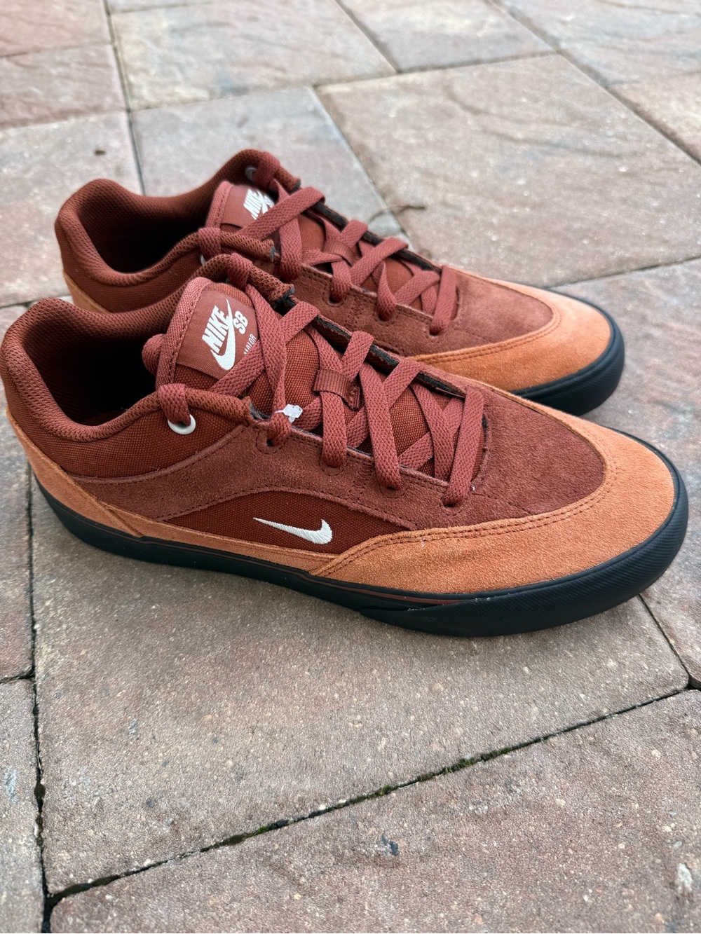 Nike SB Malor GS Cinnamon Dark Russet Brown Skate Shoes HF1205-200 Size 6.5Y